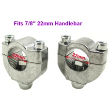 7/8'' 22mm Handlebar Bar Risers Mount Bracket Clamp Taper For 47 49cc Dirt Pit