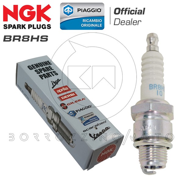 ZüNdkerze FüR Piaggio-Ngk BR8HS Aprilia Rally LC 50 1996 - 1999-image