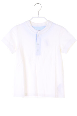 AMORE Poloshirt Oberteil Logo-Stickerei 116 off-white