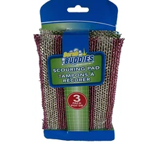 VINTAGE NEW OLD STOCK 90's SCRUB BUDDIES 3 Pk Scouring Pads