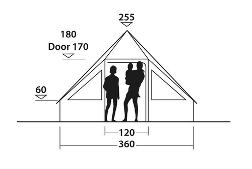 10 Person Cabin Tent With Sewn-In Groundsheet & Mesh Door – Easy Pitch Glamping - Picture 2 of 18