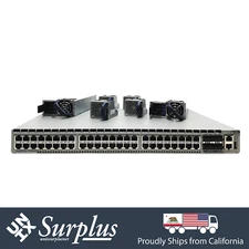 48 Port 10GB RJ45 Low Power 300W Switch Arista 1/10GBASE-T | 4x 40G QSFP+ Ports