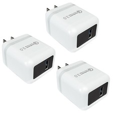 3x 18W Fast Charger QC3.0 USB Wall Charger Adapter US Plug For iPhone Samsung LG