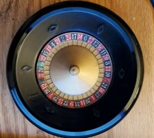 1970's  Vintage  5 3/4" Plastic Mini Roulette Wheel 1 5/16" High 