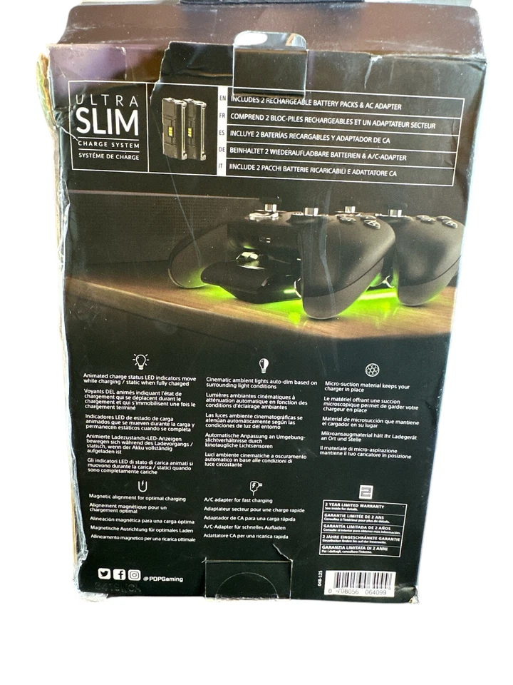 PDP Gaming Ultra Slim Charging System for Xbox One Controllers (048-125) - Image 3 of 4