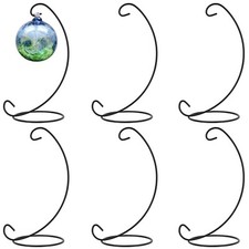 9 Inch Christmas Ornament Display Stand, Black Iron Hanging Stand Rack Holder...