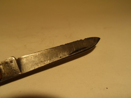 Rare Antique Miller Bros Gold Gentleman's 2 Blade Knife AS PICTURED - Picture 6 of 16