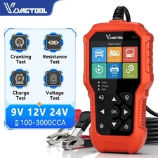 VDIAGTOOL Car Auto 12V 24V Battery Load Tester 100-3000CCA Battery Analyzer Tool