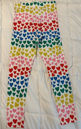 Mini Boden Heart Leggings Girls Pants Size 9/10 - Picture 3 of 3
