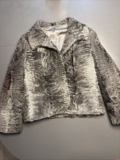 Damen kurz Jacke Persianer silbergrau, handarbeit, hochwertig, Gr. 38/40