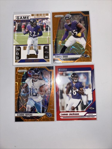 Baltimore Ravens 27 Card NICE Lot Lamar Jackson Numbered RCs Prizms Inserts++ - Picture 5 of 9