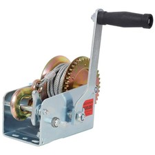 Hand Winch 2500lb w/ 32.8ft Cable & Ratchet for Trailer Boat ATV Towing