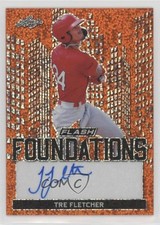 2019 Leaf Flash Foundations Orange 5/10 Tre Fletcher #FF2-TF2 Auto 00jz
