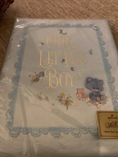 VINTAGE HALLMARK OUR LITTLE BOY BLUE KEEPSAKE BABY BOOK NOS Lois Jackson Artist