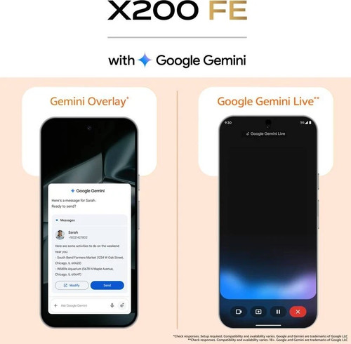vivo X200 FE (Grey, 256 GB 12GB RAM) Dimensity 9300+ NFC 6.31" NO TARIFFS IN USA - Picture 6 of 13