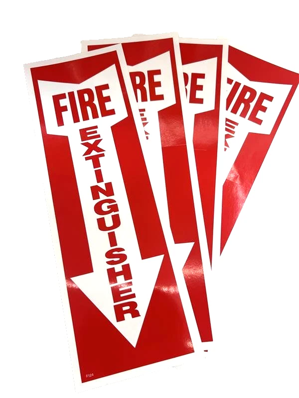 全新 5 磅七叶树 - ABC 干化学灭火器 带认证标签 (4 包) — 第 2/4 张图片