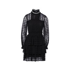 Sandro Paris Women's Dress Size 34 FR / XS Beaded Ruffle Collar SFPRO03336