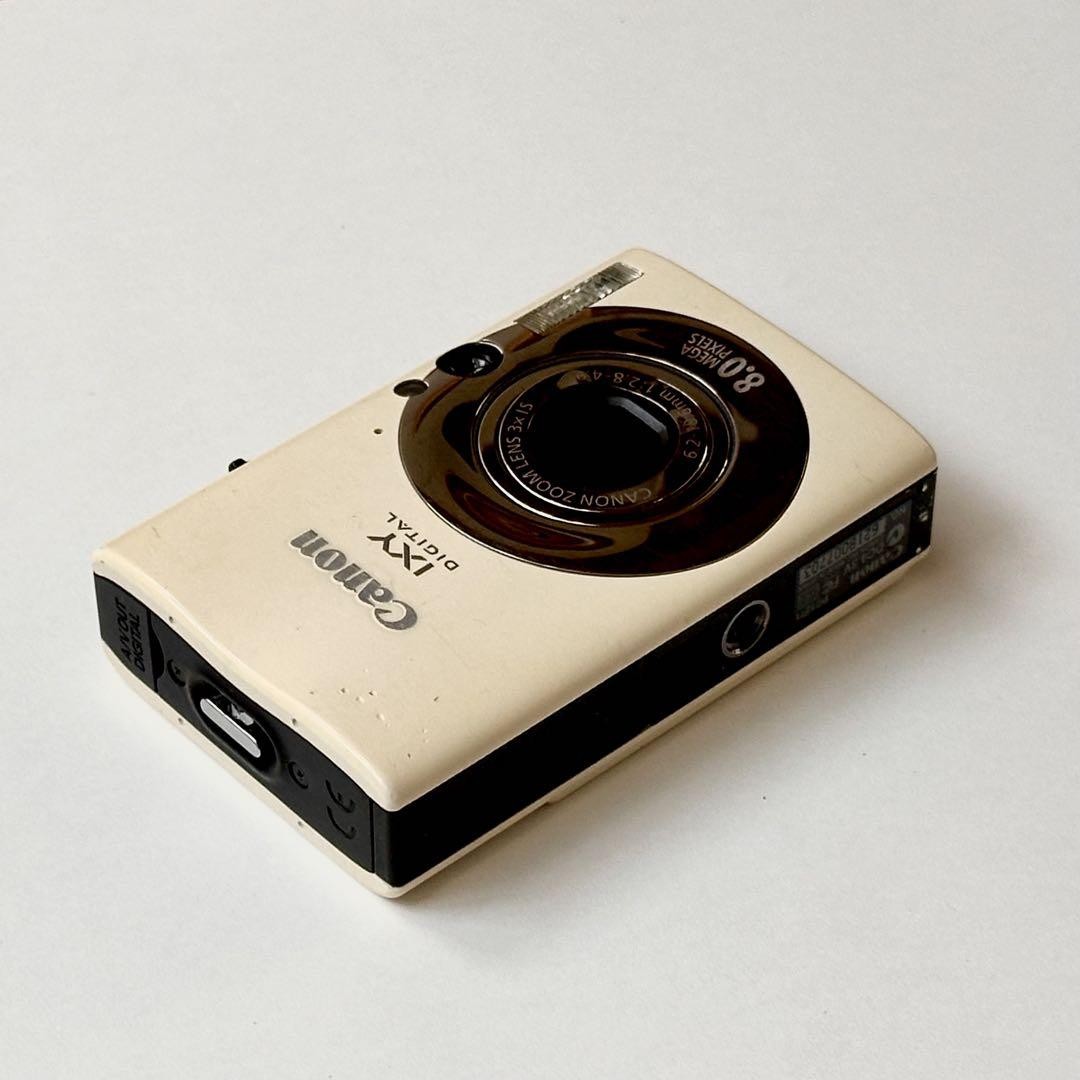 Canon IXY DIGITAL 20 IS アイボリー（ホワイト） Canon IXY Digital 20 IS Ivory White Compact Camera Optical