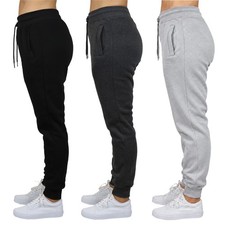 Womens Loose Fit Fleece Jogger Pants Sweatpants Active Gym Lounge Sleep NEW