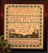 GOOD SHEPHERD SAMPLER, Margaret & Margaret Inc. Embroidery Pattern