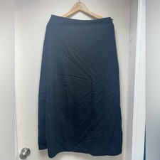 GAP Black Classic Wool Blend Midi Skirt 8