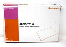 Smith& Nephew 59480300 Algisite M Calcium Alginate Dressing 6"x 8" 6/BX exp 7/28