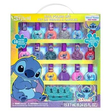 Disney Stitch 15 Pezzi Smalto Bambini a Base Acqua Distanziatore Punta Lima Unghie