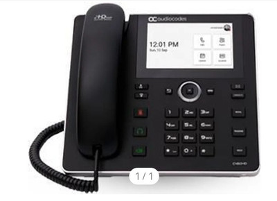 AudioCodes C455HD - IP-Telefon - Schwarz - Kabelgebundenes Mobilteil - Android 