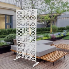 Indoor Privacy Fence Screen Decorative Privacy Screen Panels With Stand Sturdy