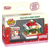 Hello Kitty Bitty Pop! Towns Vinyl Figur Hello Kitty & Holiday-Merry Market Neu