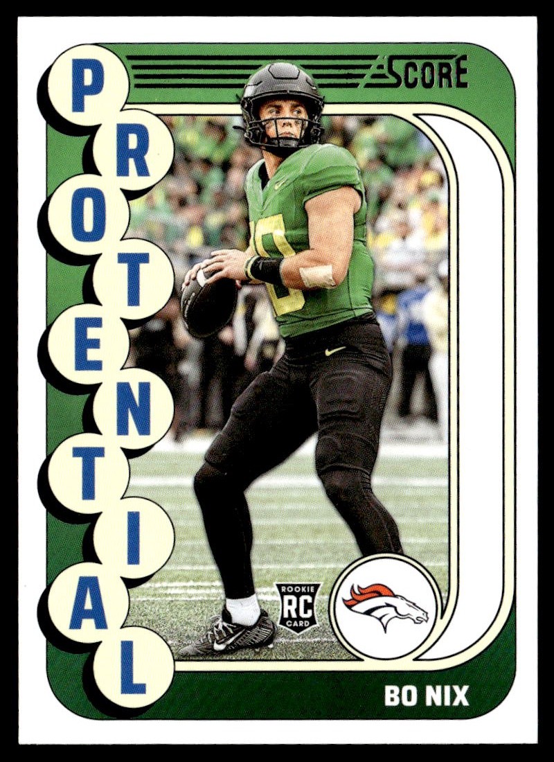 Bo Nix 2024 Score Protential Pink #11 Denver Broncos