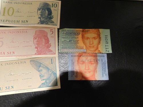 Bank Indonesia Currency (10, 5, 1) Irish Sweepstake Ticket(Odd Combo) Fun - Foto 4 di 4