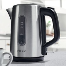 Meet the Pifco Cordless Kettle 1.7l – a stylish stainless steel beauty that boil