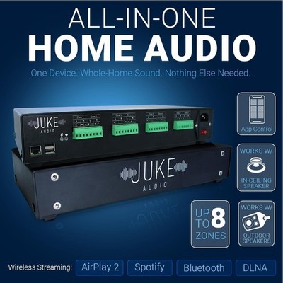 Juke-8: 8 Zone Multi-Room Amplifier | Music Streaming & Wireless