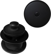 Twist  Close Tub Trim Set with One-Hole Overflow Faceplate, Matte Black, D94-62