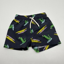 Old Navy Swim Shorts Toddler Boys Size 12-18 M Blue Allegueiro Aop . 38063