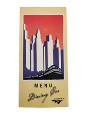 Vintage Amtrak Dining Car Menu 2008  Railroad Breakfast Lunch Dinner Collectible