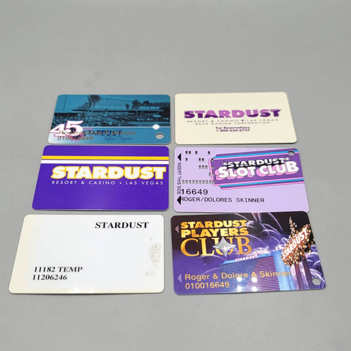 Vintage STARDUST Las Vegas Casino Players Slot Club Room Key Cards Lot Of 6