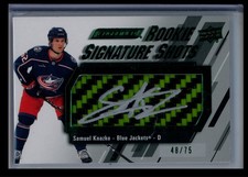 2023-24 Upper Deck Engrained Signature Shots Rookie Green Stick Samuel Knazko