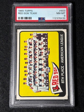 1965 Topps Boston Red Sox Team Card #403 PSA 8 NM-MT New Grade Carl Yastrzemski