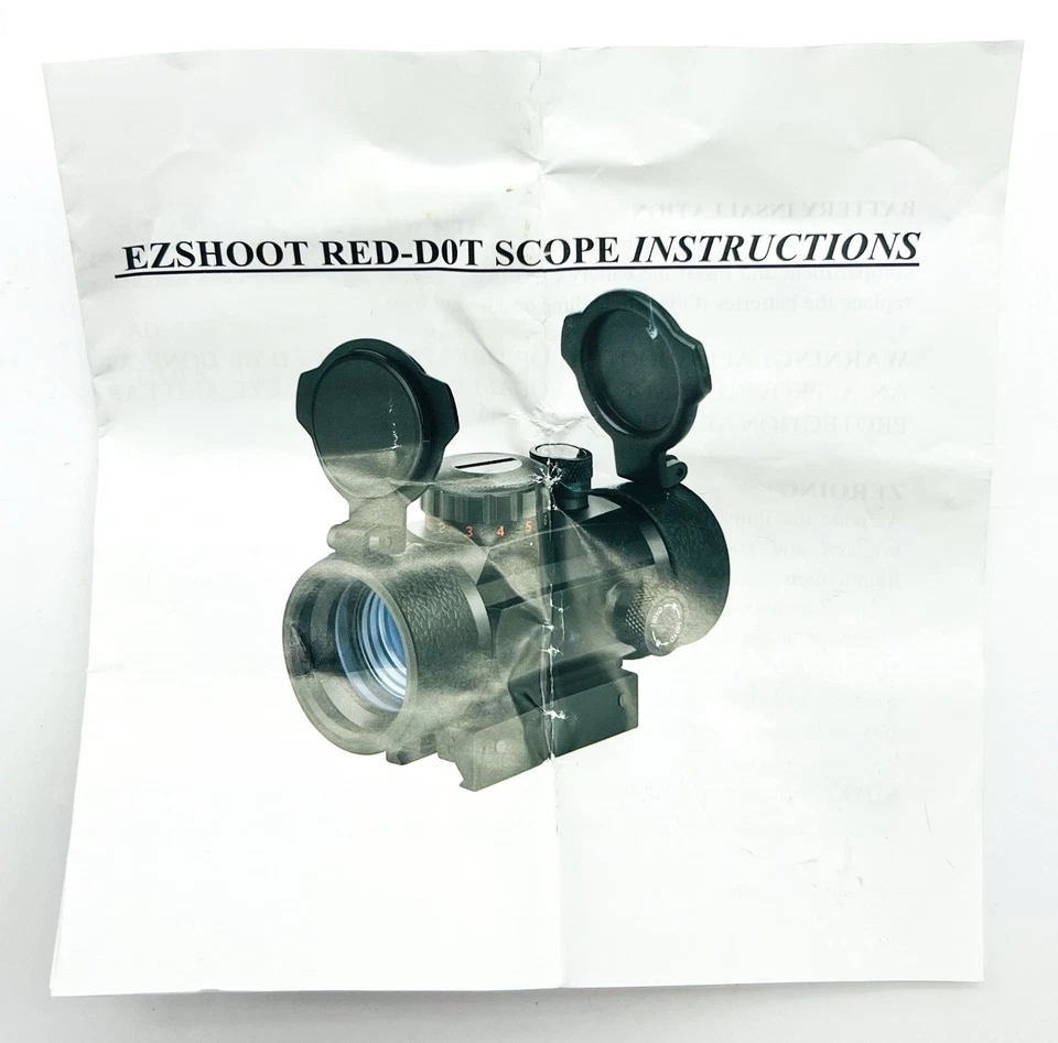 EZShoot Illuminated Red Dot Sight W/ Green Dot - For Dovetail Base / 11mm Rail - Image 4 of 4