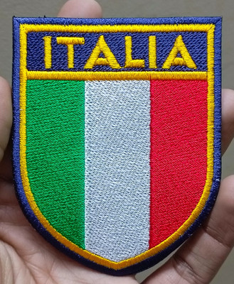 Italia Football Team Vintage Logo Iron On Patch-Sew Patch-Embroidered Patch