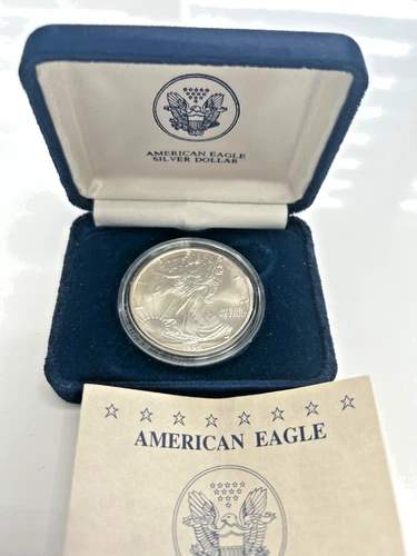 1994 American Silver Eagle Dollar with Box & COA US Mint Bullion OGP Uncirculate