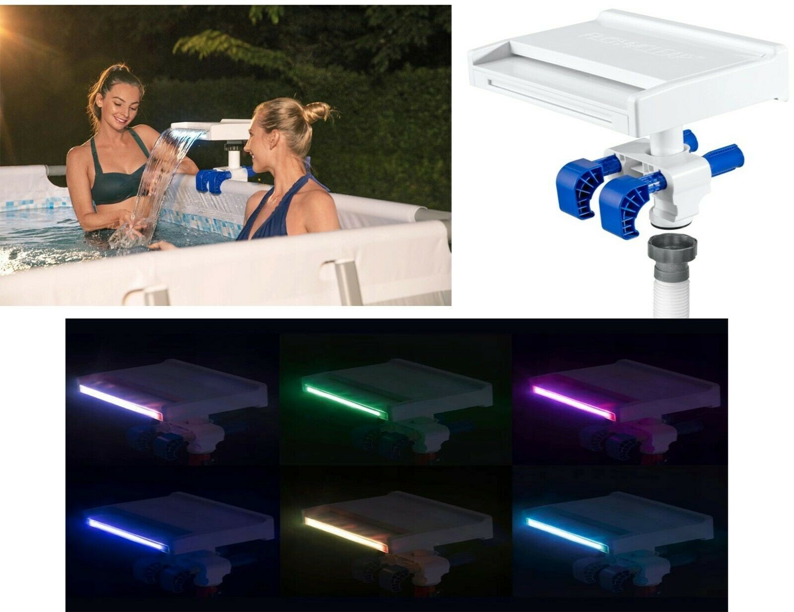 Bestway 58619 Cascade Waterfall LED Shower