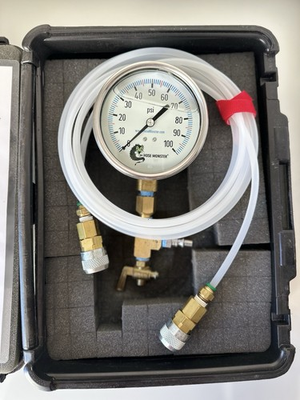 #ad Hydro Flow Products 4 in. 200 psi Pressure Gauge 1 4 in. MNPT Liquid Filled $120.00
