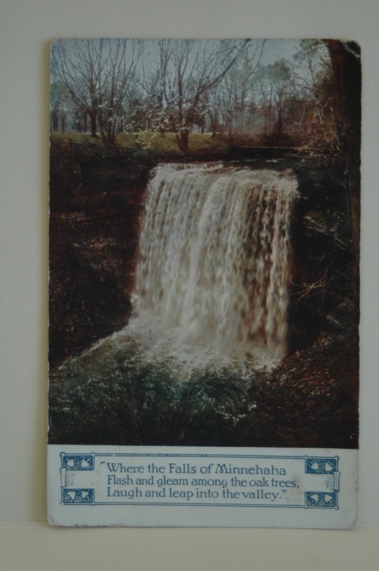 Minnehaha Falls, Minneapolis, Minnesota., 1915 Postcard
