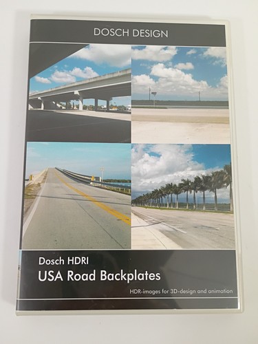 DOSCH HDRI USA ROADS Backplates DVD 3D Design & Animation Images