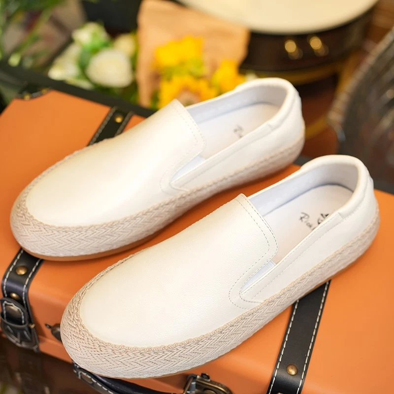 Летние мужские повседневные мокасины без шнуровки из натуральной кожи размер - Изображение 2 из 4