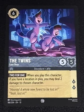 Disney Lorcana Whispers in the Well The Twins-Lost Boys 186/204 NM