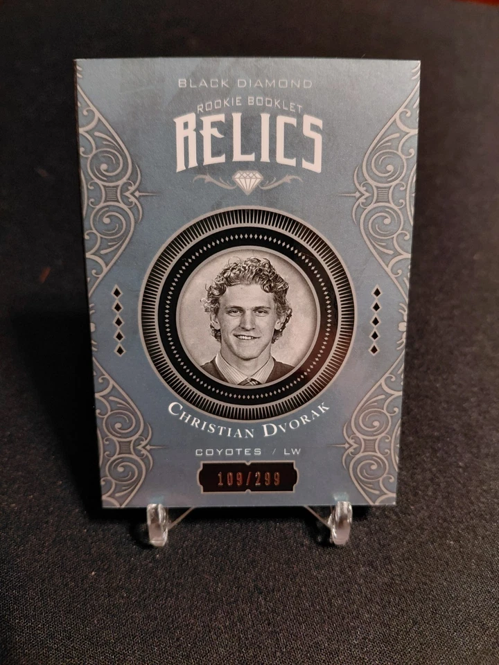 Christian Dvorak Black Diamond Rookie Booklet Relics 109/299 - Image 2 of 3